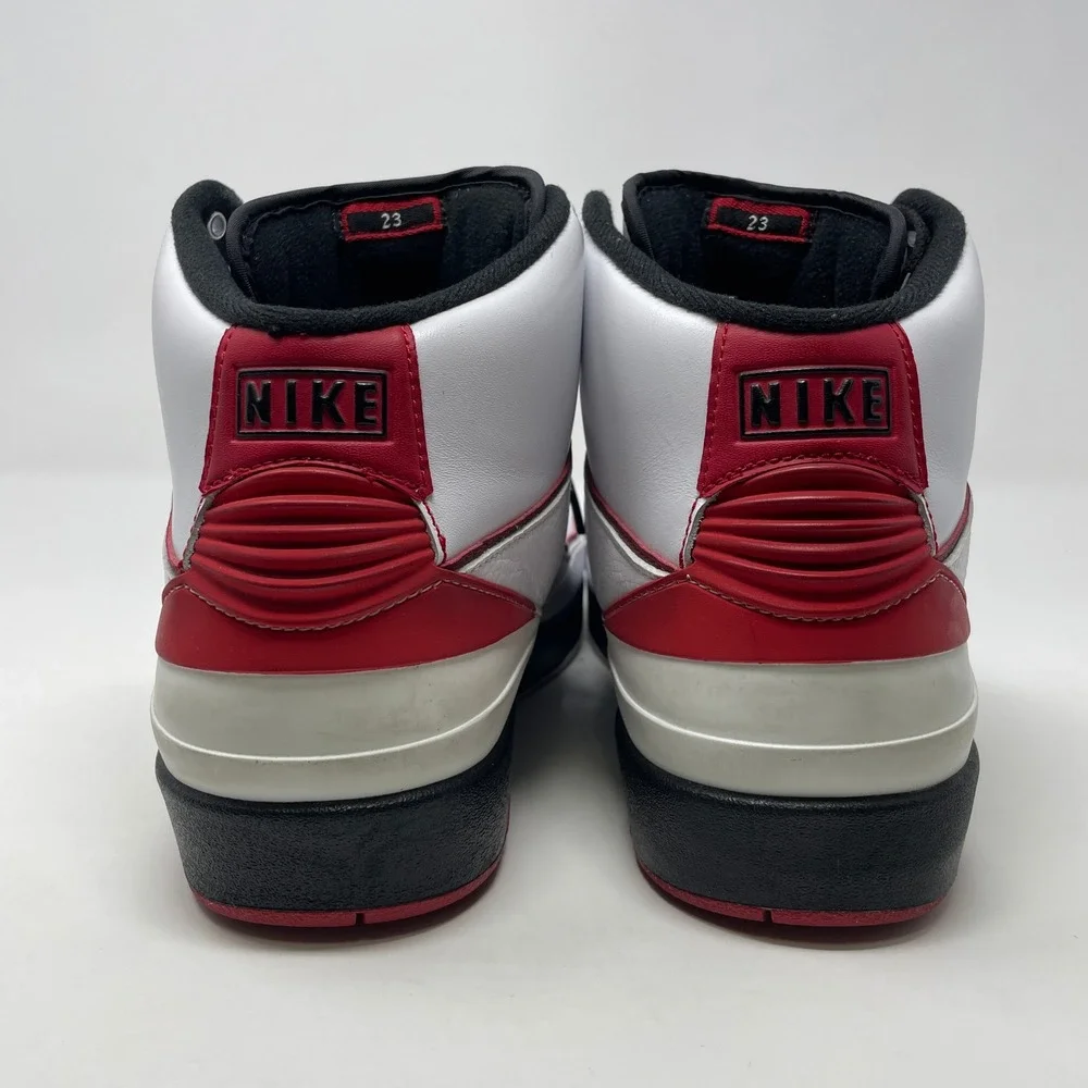 Air Jordan 2 Retro QF White Black Varsity Red 395709-101 Sneakers Mens 10.5 2010